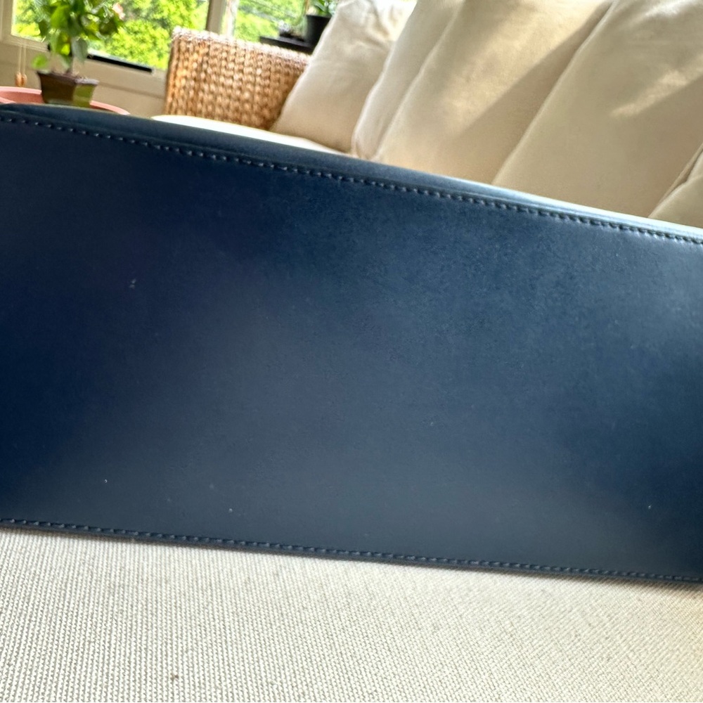 Kate Spade Dark Blue Tote with Pink Accent - Picture 7 of 10
